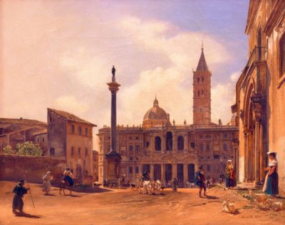 Piazza di S. Maria Maggiore w Rom autorstwa Rudolf von Alt