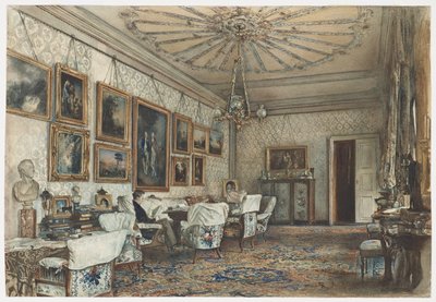 Salon w mieszkaniu hrabiego Lanckorońskiego w Wiedniu autorstwa Rudolf von Alt