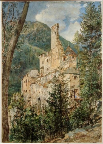 Zamek Taufers w Południowym Tyrolu autorstwa Rudolf von Alt