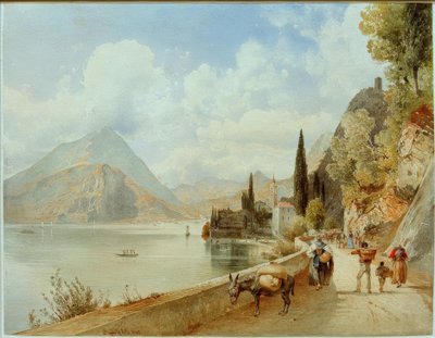 Varenna (Lombardia, Włochy). autorstwa Rudolf von Alt
