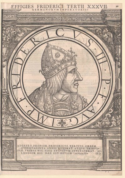 Święty Cesarz Rzymski Fryderyk III (druk) autorstwa Rudolph Wyssenbach