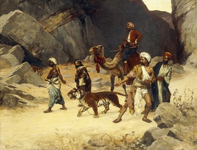 Polowanie na Tygrysa, 1896 autorstwa Rudolphe Ernst
