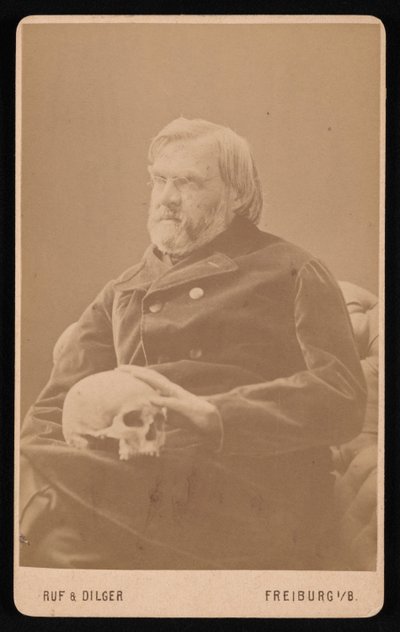 Portret Aleksandra Eckera z lat 1816-1887, około lat 70. XIX wieku. autorstwa Ruf and Dilger