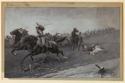 Blücher Unhorsed w Ligny autorstwa Rufus Fairchild Zogbaum