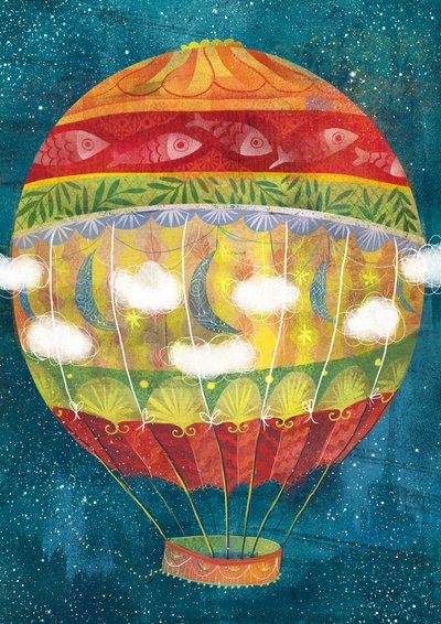 Balon powietrzny autorstwa Runa Anastasiya Rudaya