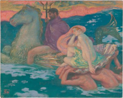 Posejdon i Amfitryt autorstwa Rupert Bunny