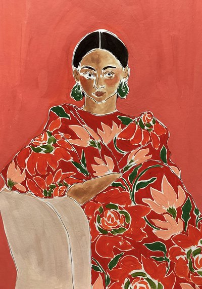 Pełen życia portret modowy autorstwa Rushati Chowdhury