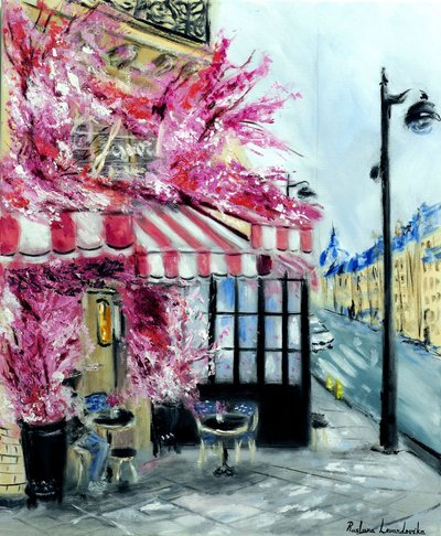 La Favorite Paris, 2022 (olej na płótnie) autorstwa Ruslana Levandovska