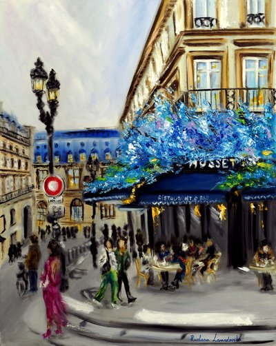 Le Musset Paris, 2022 (olej na płótnie) autorstwa Ruslana Levandovska