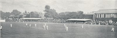 Uniwersytecki mecz krykieta w Lords, c1896 autorstwa Russell and Sons