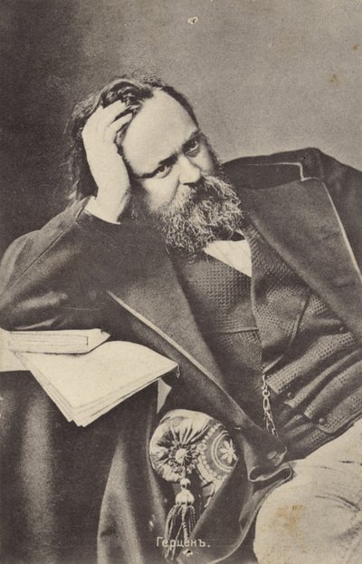 Aleksander Herzen, rosyjski pisarz i filozof autorstwa Russian Photographer