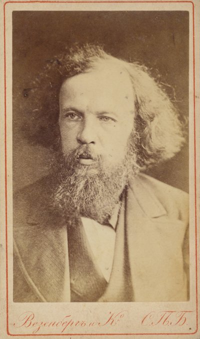 Dymitr Mendelejew, rosyjski chemik autorstwa Russian Photographer