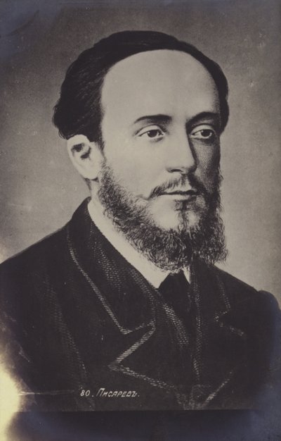 Dmitrij Iwanowicz Pisarew (1840-1868), radykalny rosyjski pisarz i krytyk społeczny autorstwa Russian Photographer