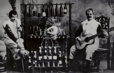 Ivan Radunsky i Felix Kortezi, rosyjski duet klaunów cyrkowych znany jako Bim-Bom autorstwa Russian Photographer