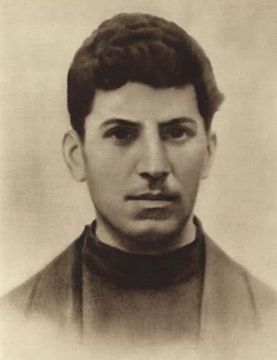 Józef Stalin w wieku 17 lat, uczęszczając do seminarium duchownego w Tbilisi, Gruzja, 1896 r. autorstwa Russian Photographer