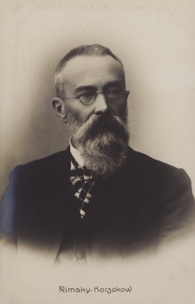 Nikołaj Rimski-Korsakow, rosyjski kompozytor. autorstwa Russian Photographer