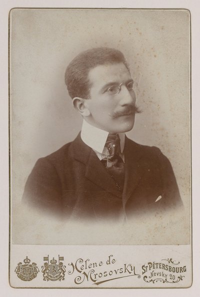 Portret malarza Leona Baksta (1866-1924) autorstwa Russian Photographer