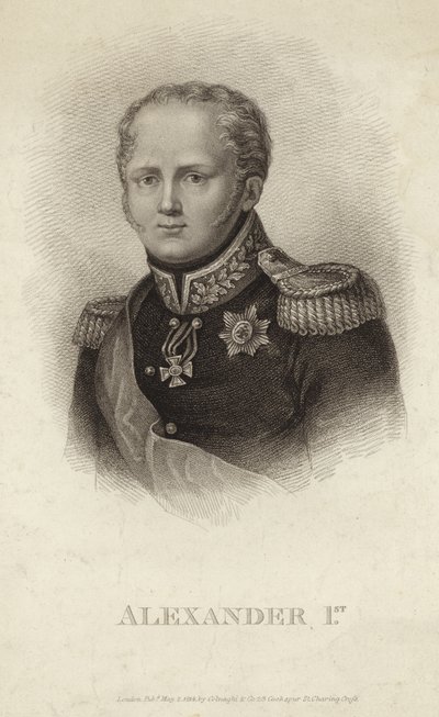 Aleksander I - Cesarz Rosji (1777-1825) autorstwa Russian School