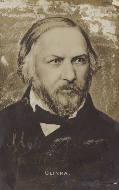 Michaił Iwanowicz Glinka, rosyjski kompozytor (1804-1857) autorstwa Russian School