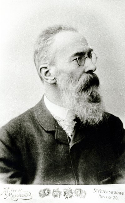 Nikołaj Andriejewicz Rimski-Korsakow autorstwa Russian School