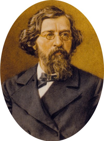 Nikolay Gavrilovich Chernychevsky (kolor lito) autorstwa Russian School