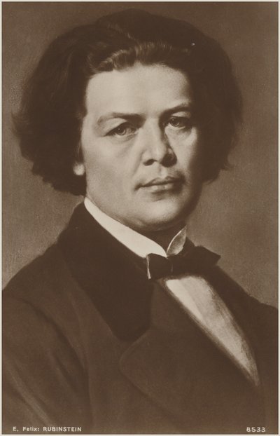 Portret Antona Rubinsteina autorstwa Russian School