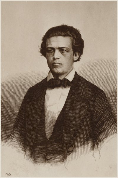 Portret Antona Rubinsteina autorstwa Russian School
