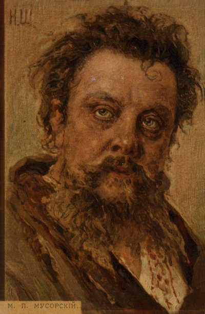 Portret Modesta Musorgskiego autorstwa Russian School