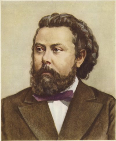 Portret Modesta Musorgskiego autorstwa Russian School