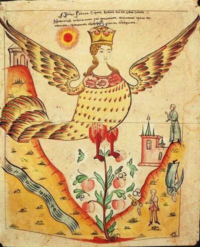Sirin, Rajski Ptak autorstwa Russian School