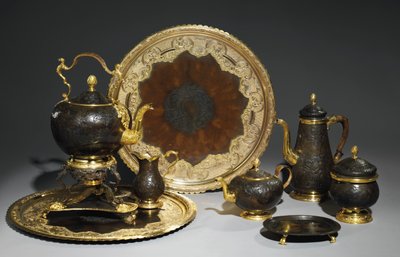 Serwis do kawy i herbaty, prawdopodobnie warsztat Demidoff, Ural, ok.1770 autorstwa Russian School