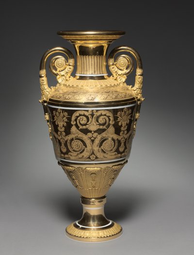 Wazon, wykonany przez Imperialną Fabrykę Porcelany w Petersburgu, ok. 1820-30 autorstwa Russian School