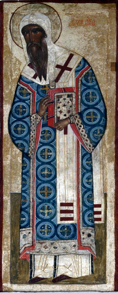 Święty metropolita Aleksy, XVI wiek. autorstwa Russian icon.