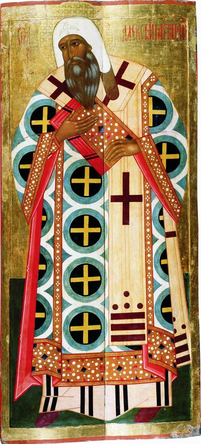 Św. Metropolita Aleksego, ok. 1580. autorstwa Russian icon.