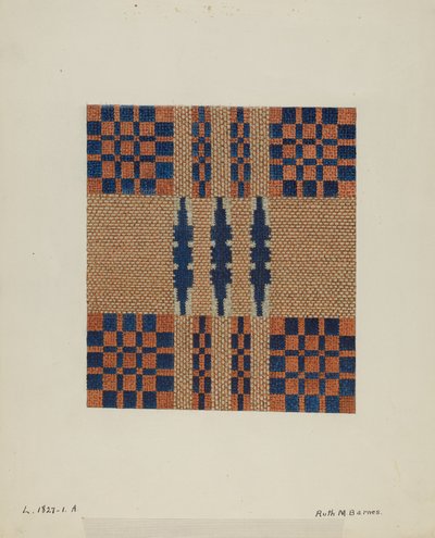 Szczegóły narzuty autorstwa Ruth M. Barnes
