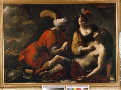 Tankred i Herminie. Odcinek Dostarczonej Jerozolimy (1581) Le Tasse (Torquato Tasso autorstwa Rutilio Manetti