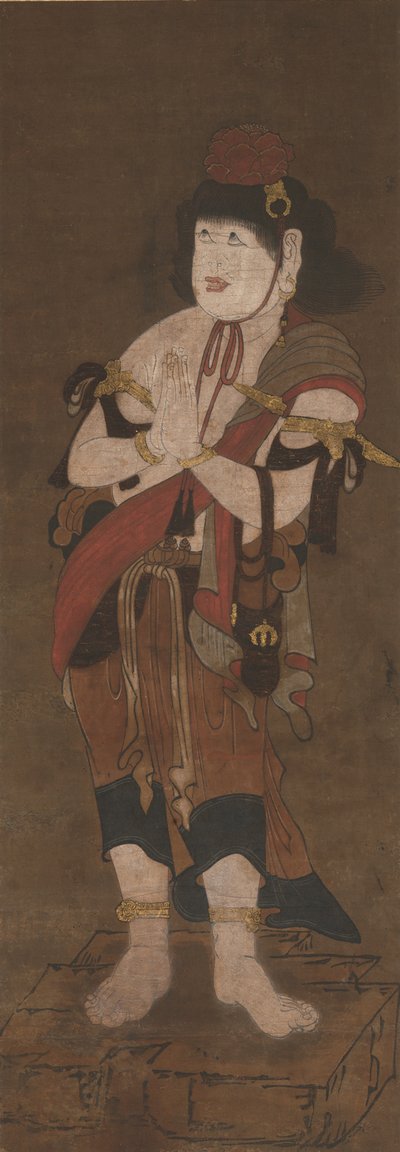 Sługa Fudo Myoo, XIV wiek autorstwa Ryushu Shutaku