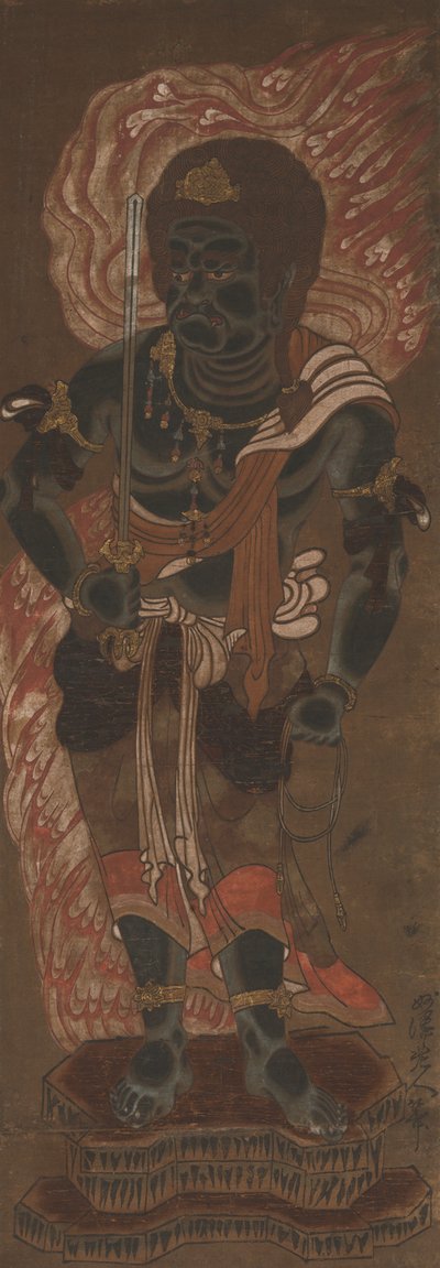 Fudo Myoo, XIV wiek autorstwa Ryushu Shutaku