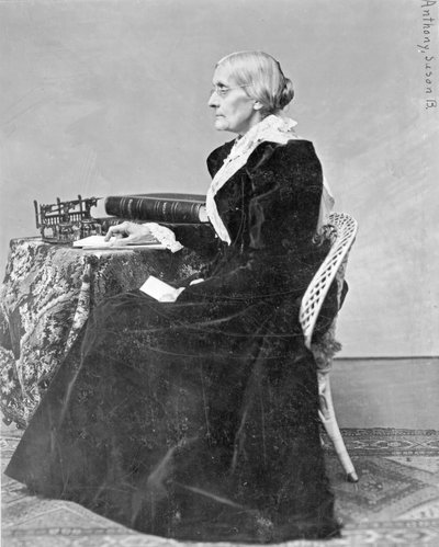 Susan Brownell Anthony (1820-1906) autorstwa S.A. Taylor