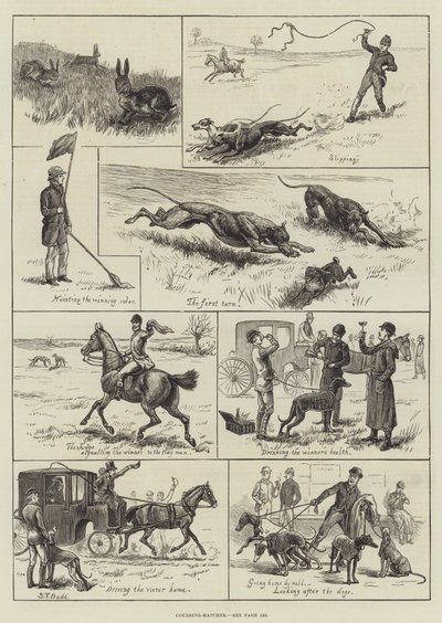 Coursing-Matches (grawerowanie) autorstwa S.T. (after) Dadd