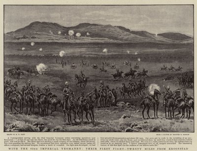 Z 62. Imperialną Yeomanry, ich pierwszą walką, dwadzieścia mil od Kroonstad autorstwa S.T. Dadd
