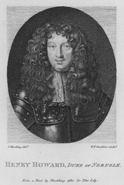 Henry Howard, książę Norfolk (grawerowanie) autorstwa S. (after) Harding