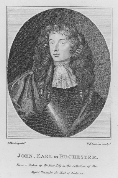 John, hrabia Rochester (grafika) autorstwa S. (after) Harding