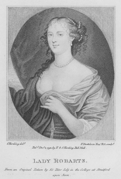 Lady Robarts (grafika) autorstwa S. (after) Harding