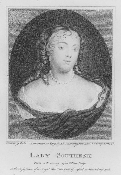 Lady Southesk (grawerowanie) autorstwa S. (after) Harding