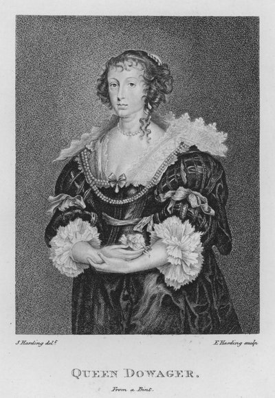 Królowa Wdowa (Grawerowanie) autorstwa S. (after) Harding
