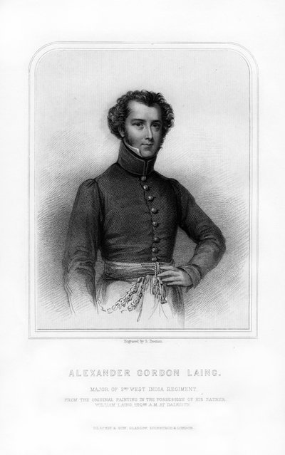 Alexander Gordon Laing, szkocki odkrywca, 1870. autorstwa S. Freeman