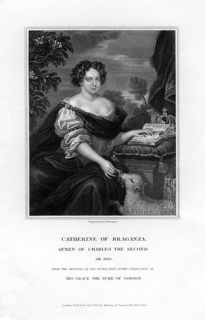 Katarzyna Braganza, królowa Karola II, 1833. autorstwa S. Freeman