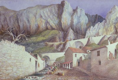 Wąwóz w Menton, 1882 (wc na papierze) autorstwa S. Holden