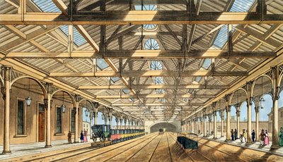New Station, Lime Street, wejście do tunelu i biura rezerwacji, z 
